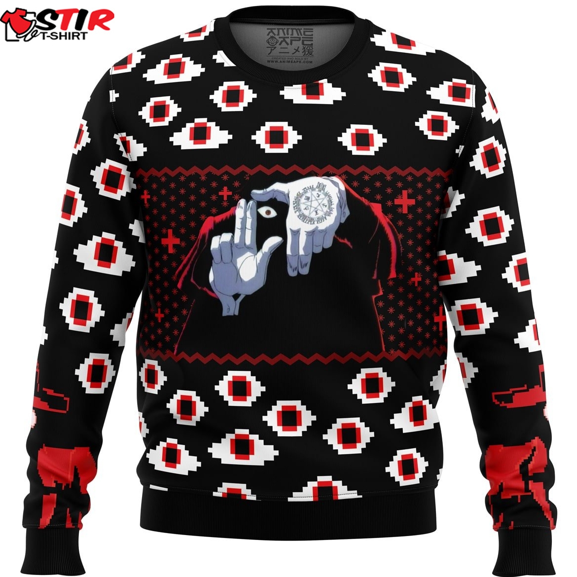 Alucard Eyes Hellsing Ugly Christmas Sweater Stirtshirt