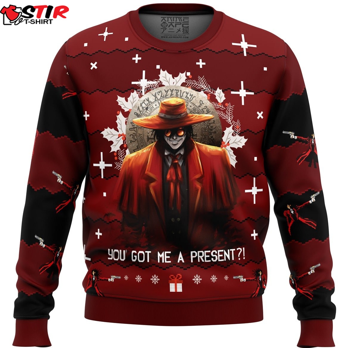 Alucard Hellsing Ugly Christmas Sweater Stirtshirt