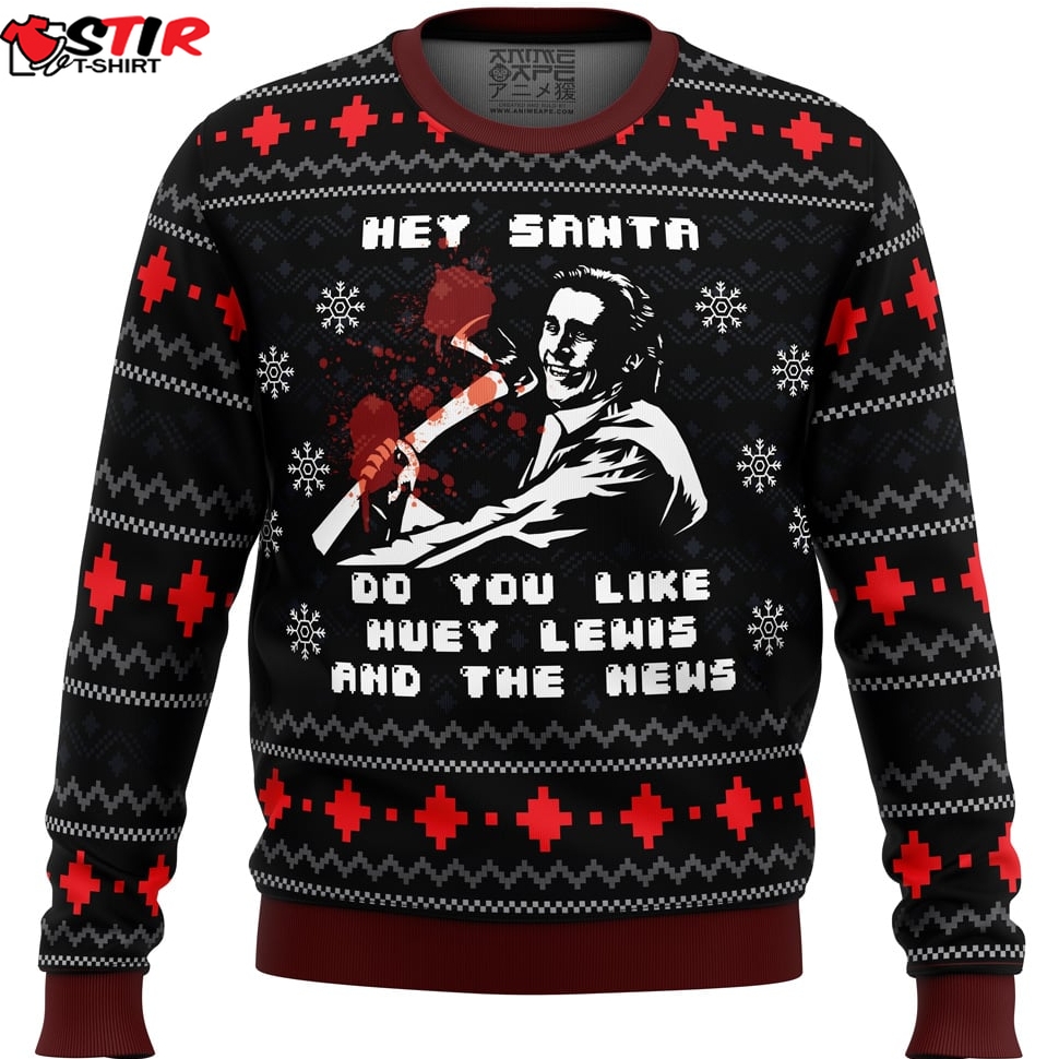 American Santa American Psycho Ugly Christmas Sweater Stirtshirt