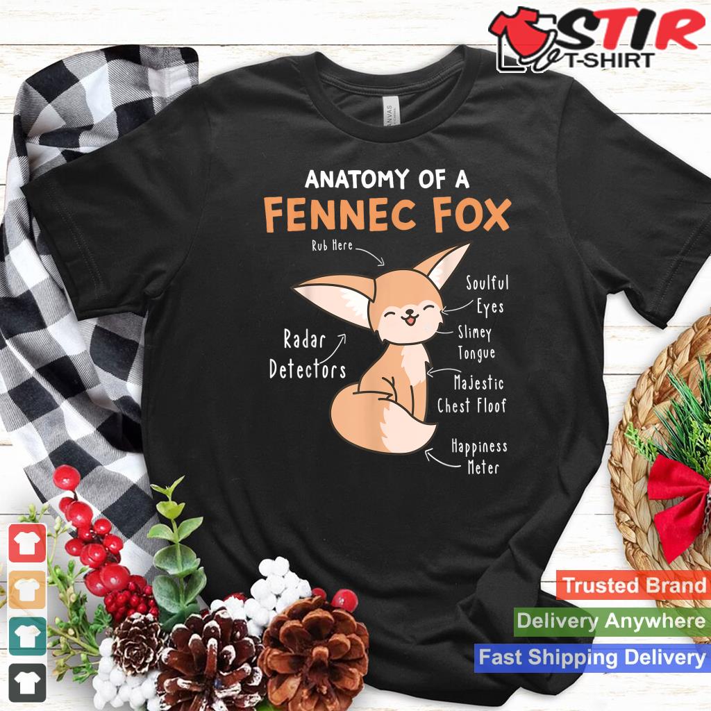 Anatomy Of A Fennec Fox Cute Fox Lover Gift Fennec Fox