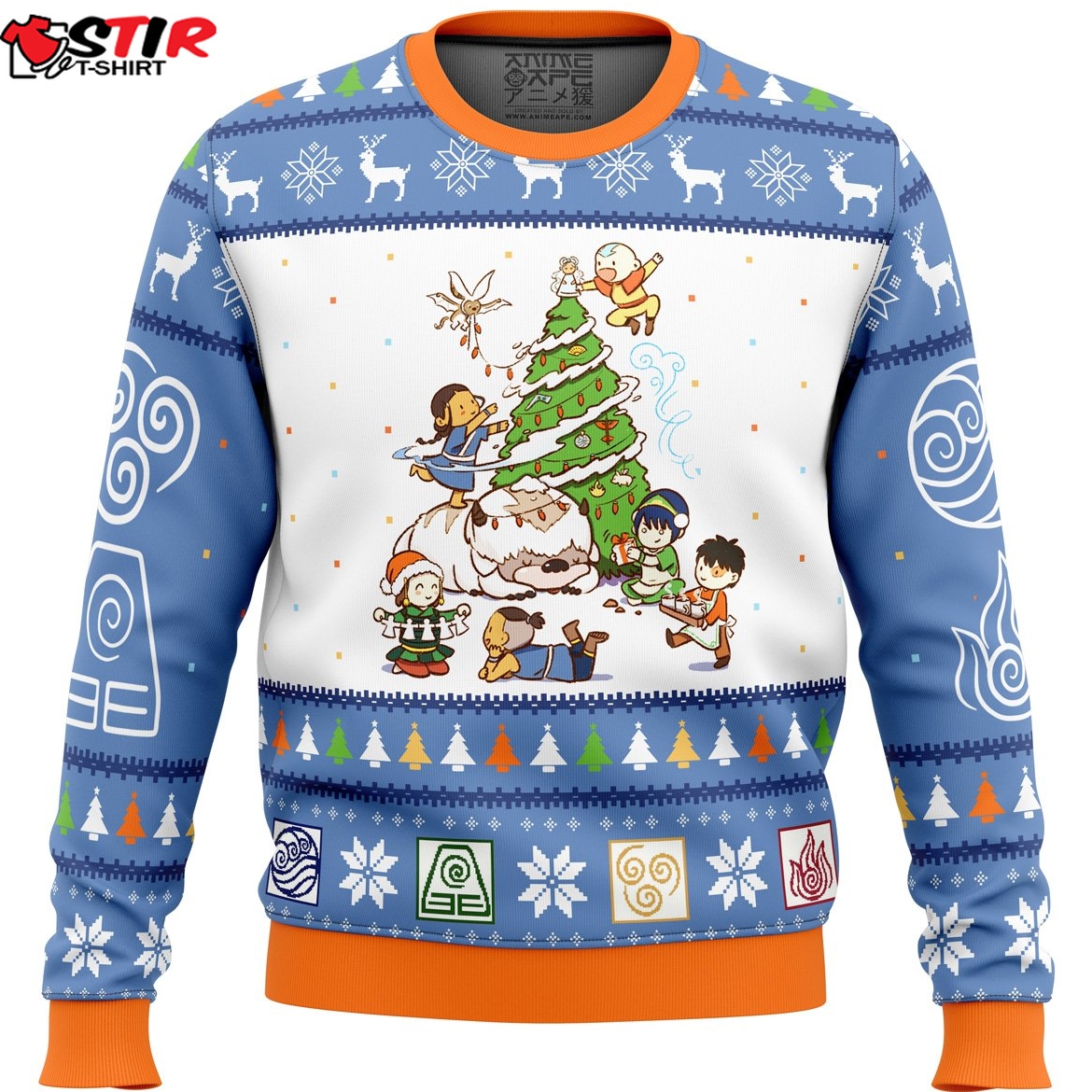 Avatar The Last Airbender Christmas Time Ugly Christmas Sweater Stirtshirt