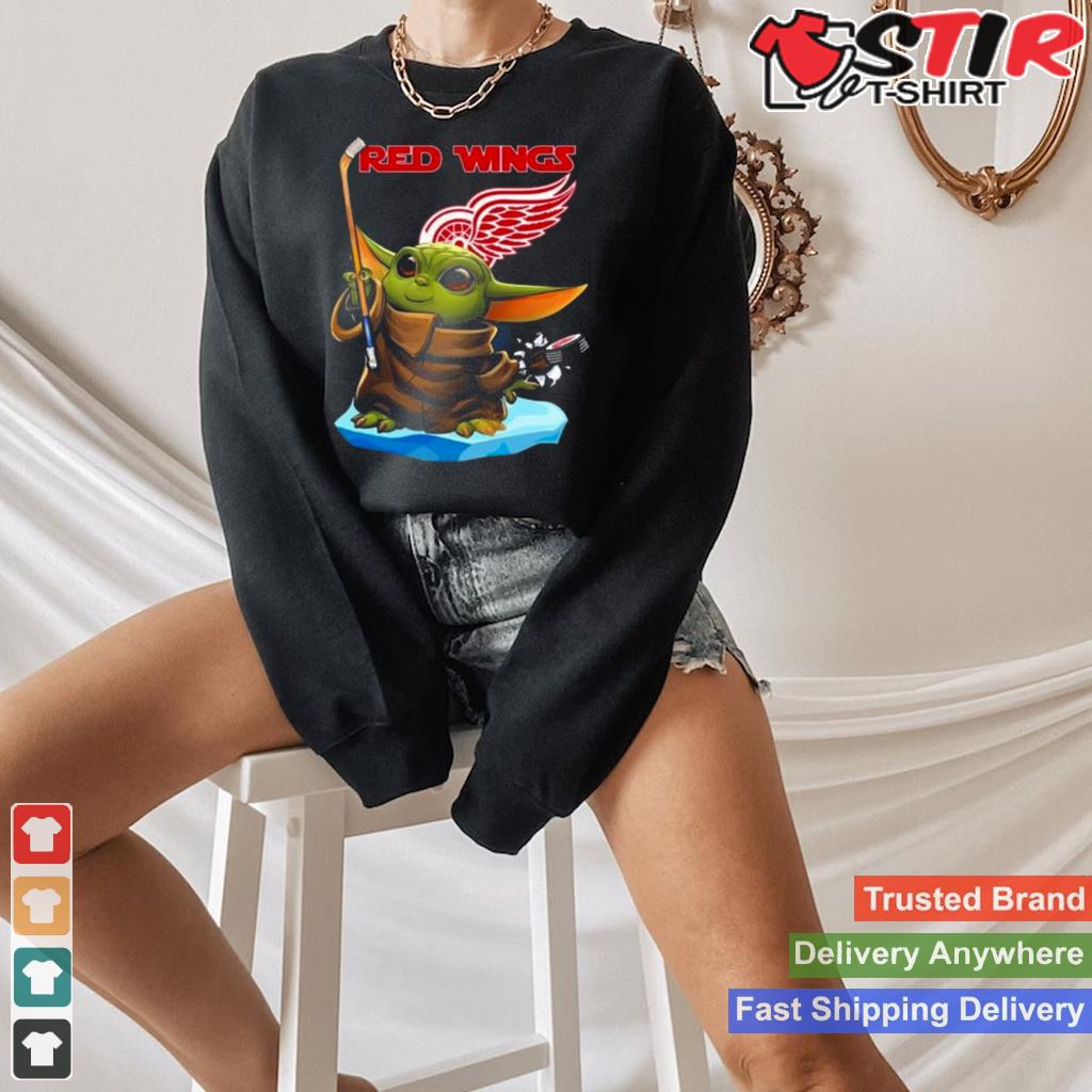 Baby Yoda Detroit Red Wings Hockey 2023 Shirt Shirt Hoodie Sweater Long Sleeve