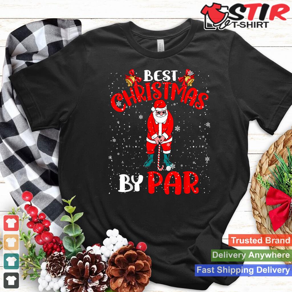 Best Christmas By Par Funny Christmas Santa Golf Player