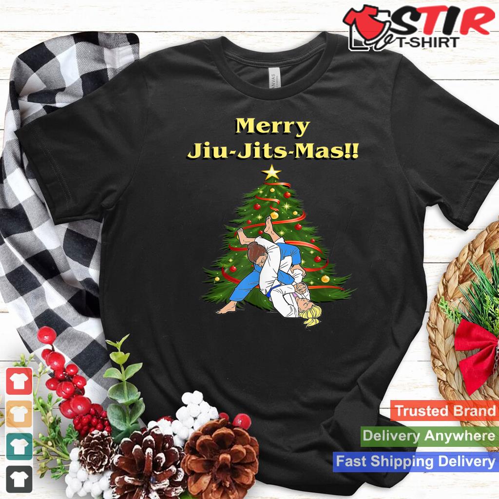 Bjj Merry Jiu Jits Mas Ladies Jiu Jitsu Xmas Christmas Tee_1 Shirt Hoodie Sweater Long Sleeve