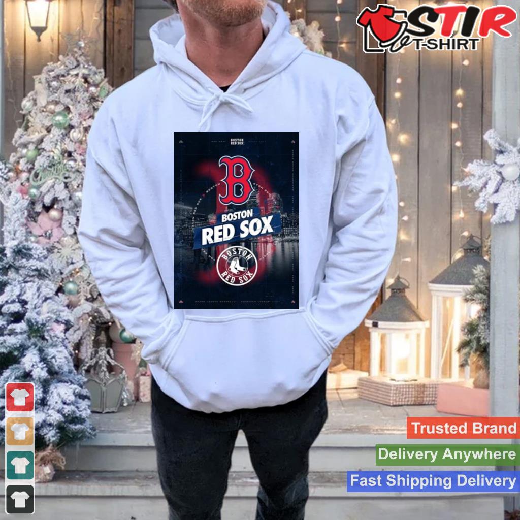 Boston Red Sox City Skyline Poster Shirt TShirt Hoodie Sweater Long