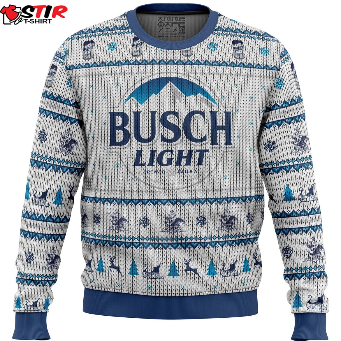 Busch Light Ugly Christmas Sweater Stirtshirt