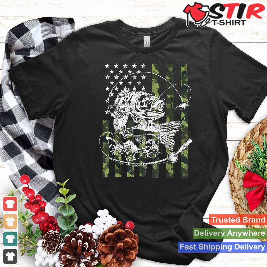 Camouflage American Flag Fishing Gifts For Men Women Boys