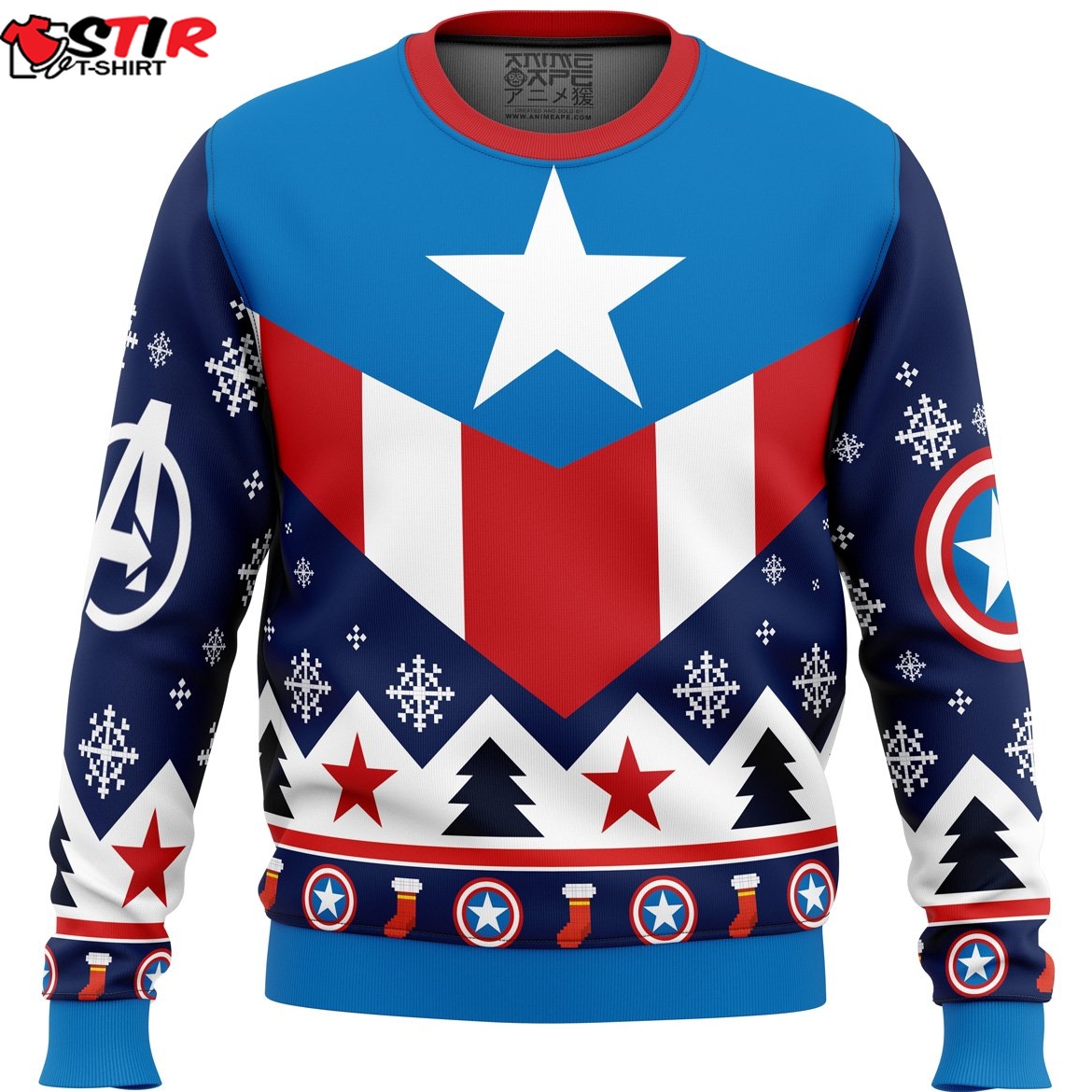 Captain America Ugly Christmas Sweater Stirtshirt
