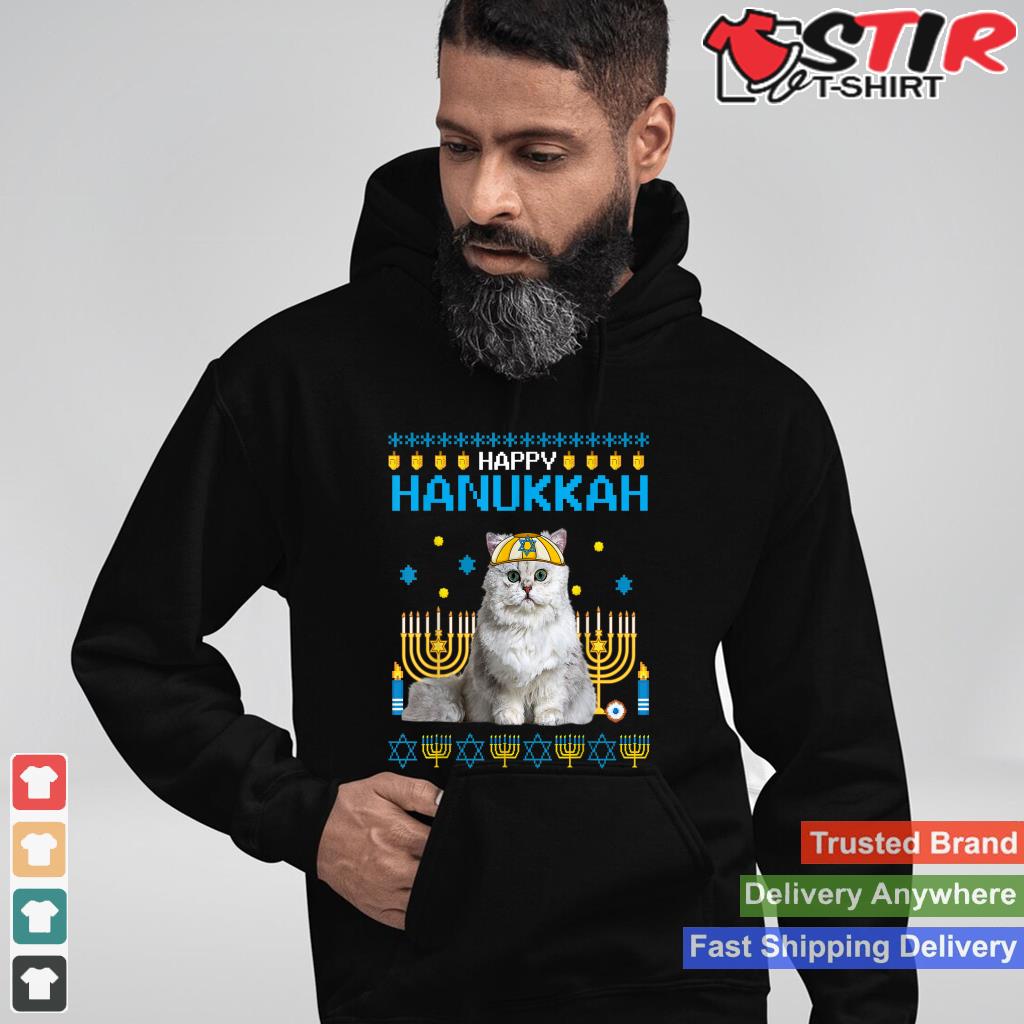 Cat Chanukah Jewish Ugly Hanukkah Sweater Pajama
