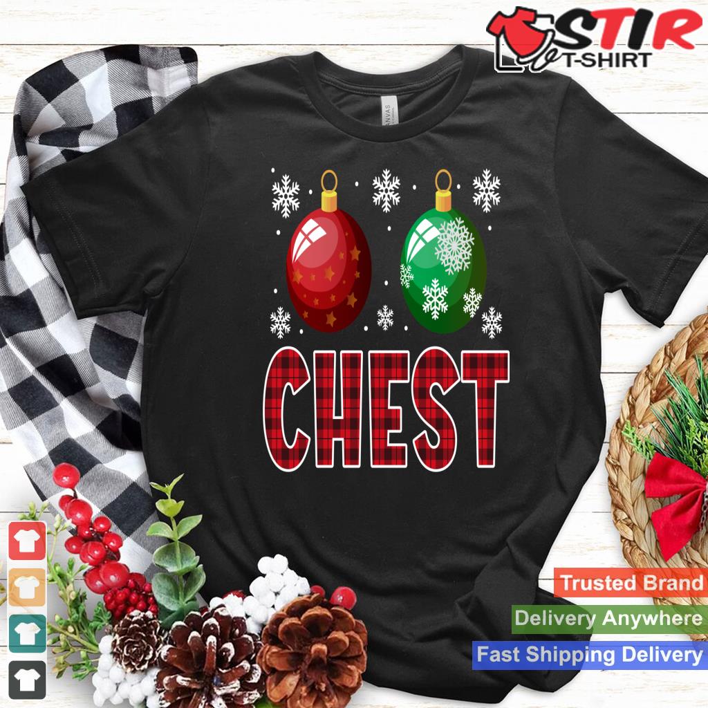 Chest Nuts Matching Chestnuts Funny Christmas Couples Chest Long Sleeve_1