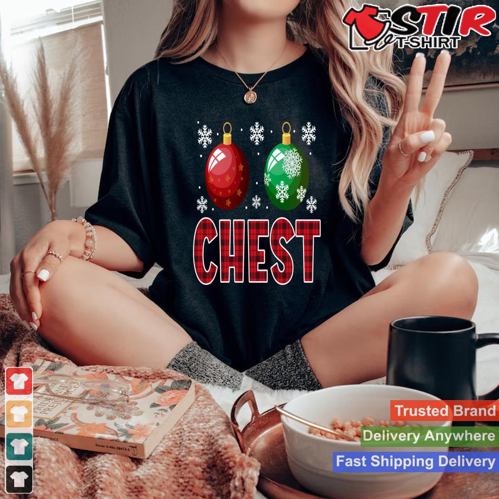 Chest Nuts Matching Chestnuts Funny Christmas Couples Chest Long Sleeve_1