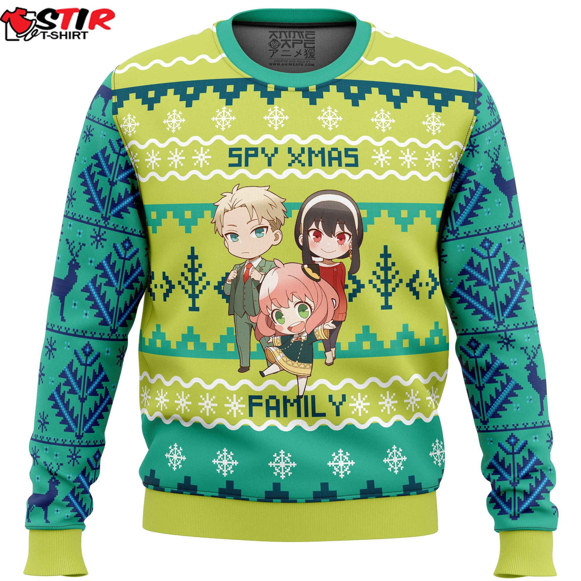 Chibi Spy X Family Ugly Christmas Sweater Stirtshirt