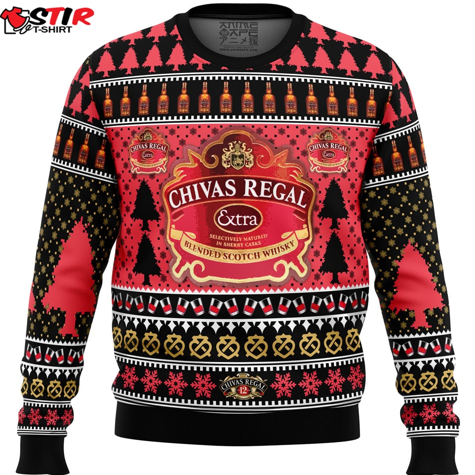 Chivas Regal Ugly Christmas Sweater Stirtshirt