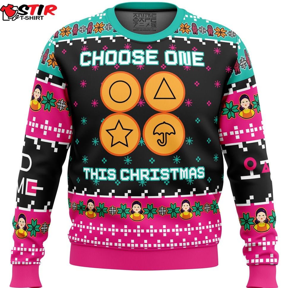 Choose One This Christmas Squid Game Christmas Sweater Stirtshirt