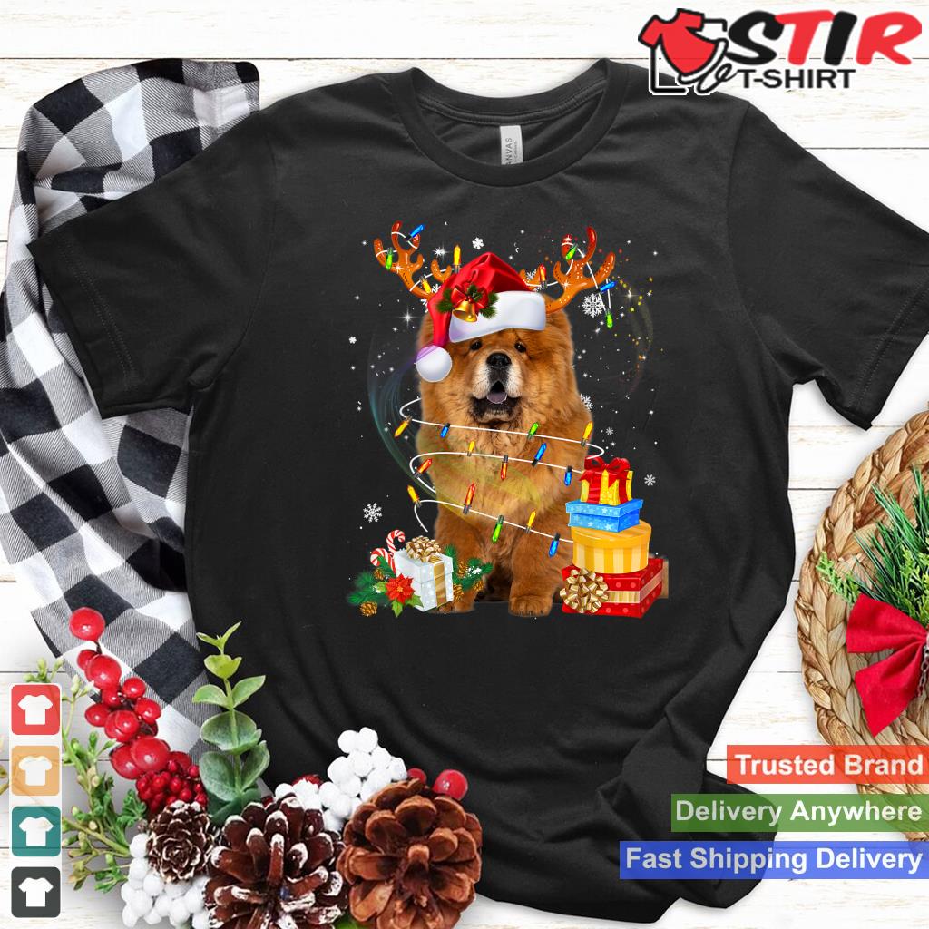 Chow Chow Reindeer Christmas Lights Funny Dog Xmas Gift