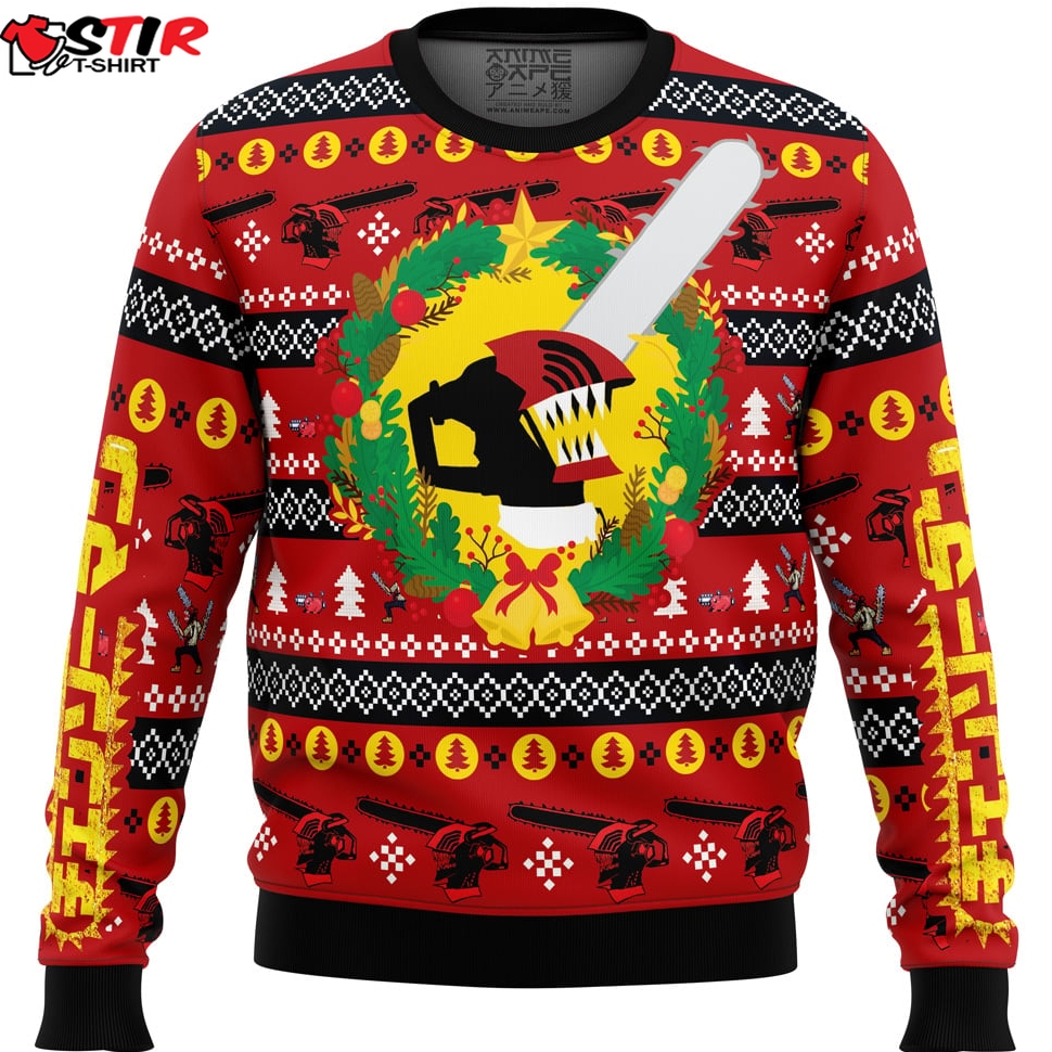 Christmas Dream Chainsaw Man Ugly Christmas Sweater Stirtshirt