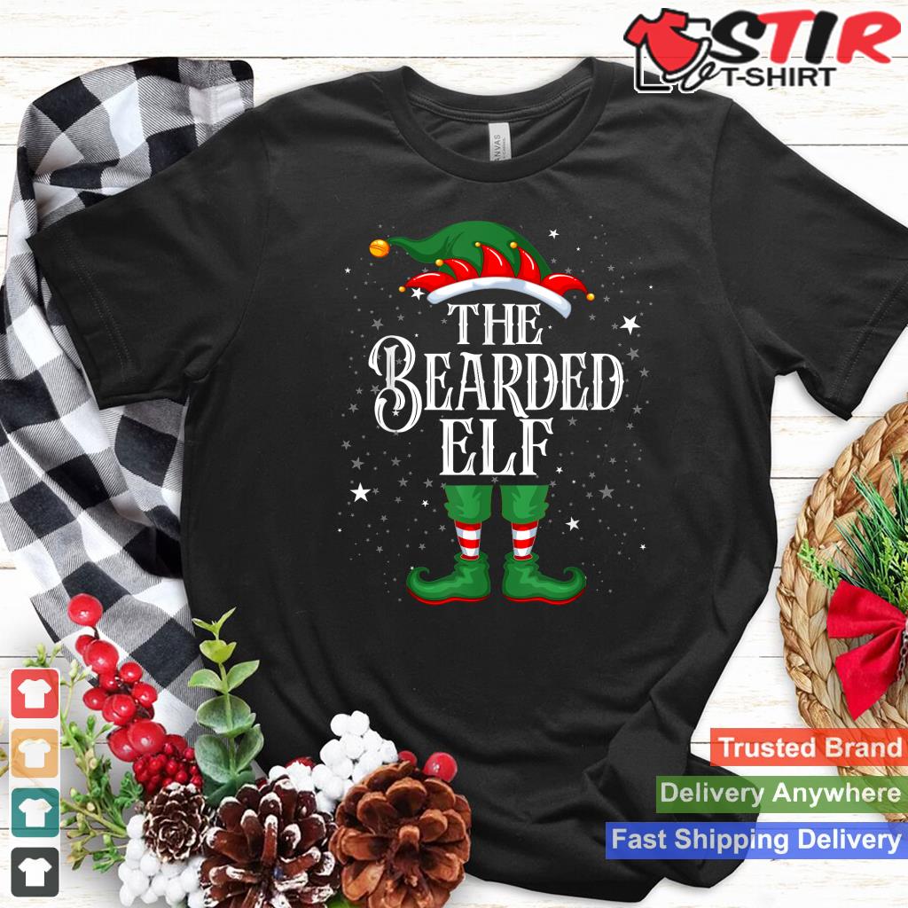 Christmas Elf Matching Family Group Funny The Bearded Elf_1