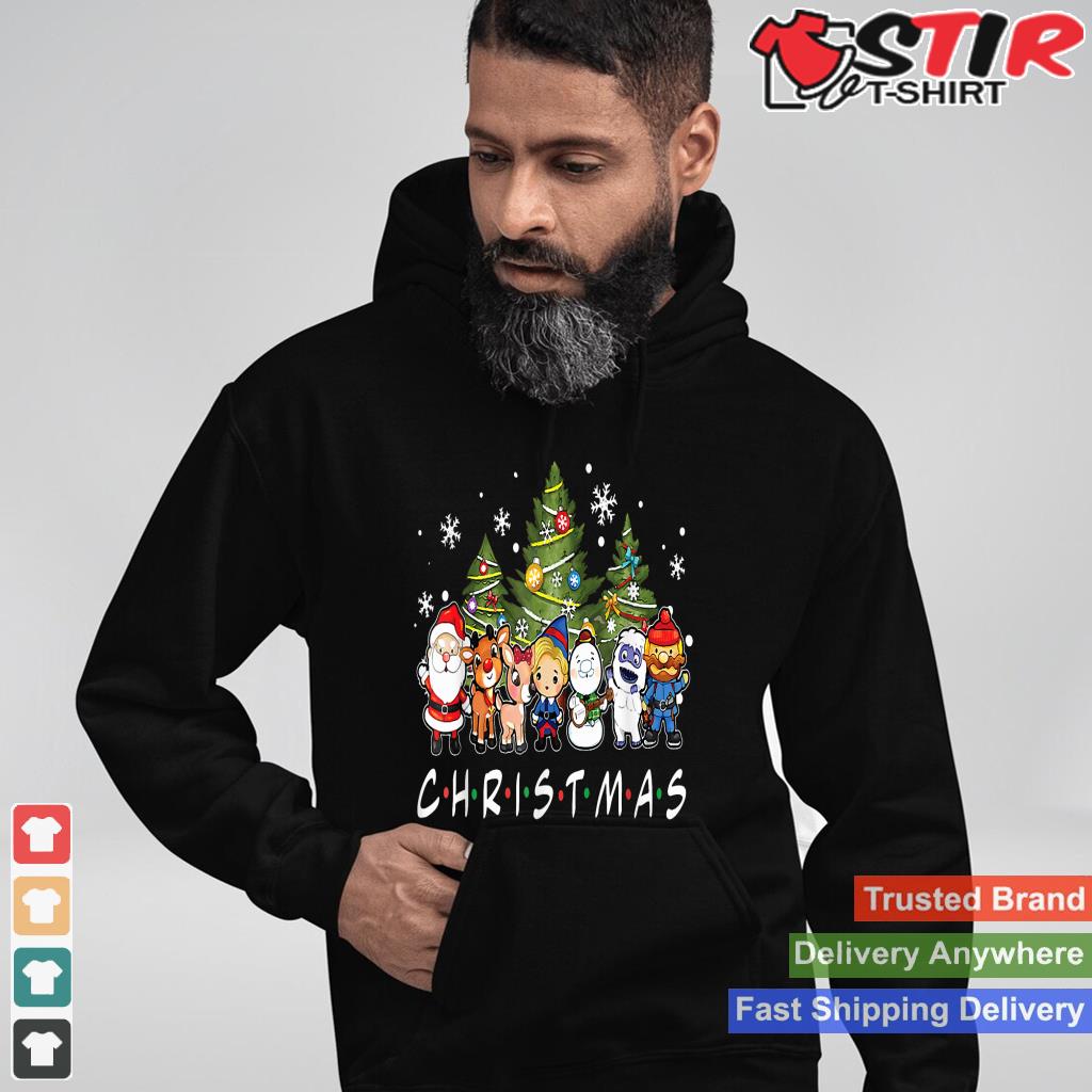 Christmas Friends Santa Rudolph Snowman Family Xmas Kids Style 1 TShirt Hoodie Sweater Long Sleeve