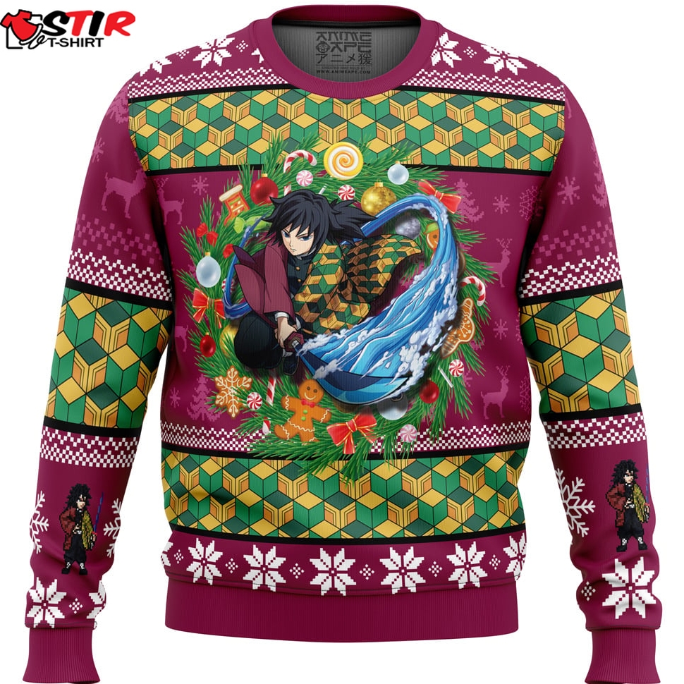 Christmas Giyuu Tomioka Demon Slayer Ugly Christmas Sweater Stirtshirt