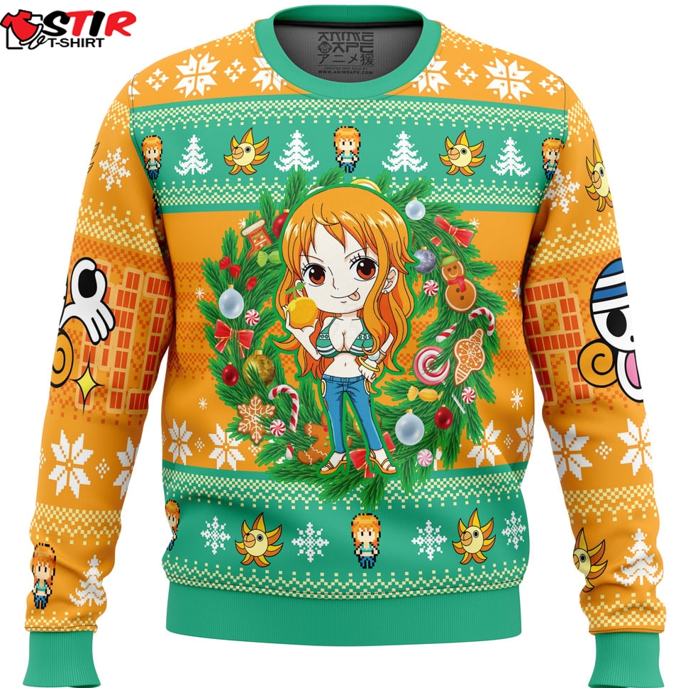Christmas Nami One Piece Ugly Christmas Sweater Stirtshirt