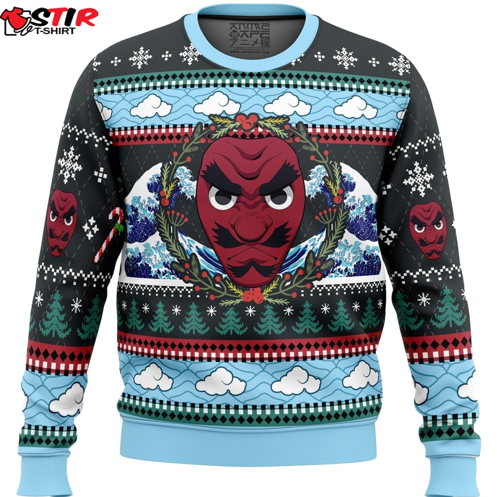 Christmas Sakonji Urokodaki Demon Slayer Ugly Christmas Sweater Stirtshirt