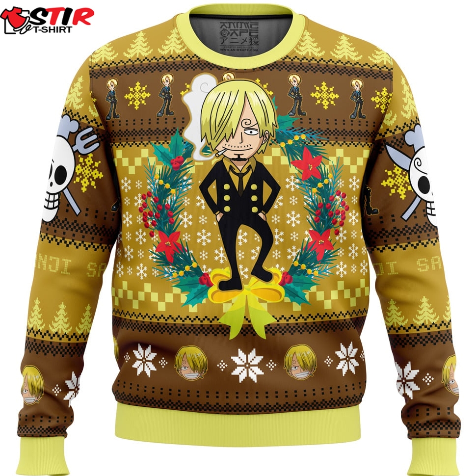 Christmas Sanji One Piece Ugly Christmas Sweater Stirtshirt