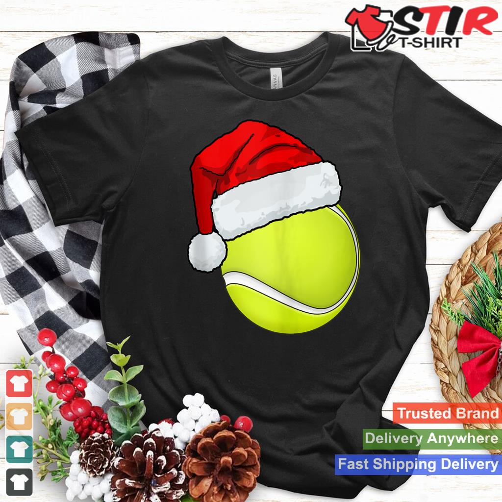 Christmas Tennis Ball Santa Hat Funny Tank Top