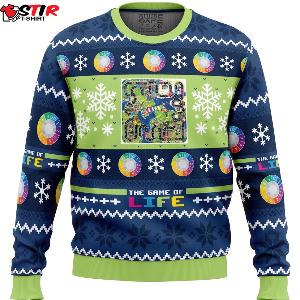 Christmas The Game Of Life Board Games Ugly Christmas Sweater Stirtshirt