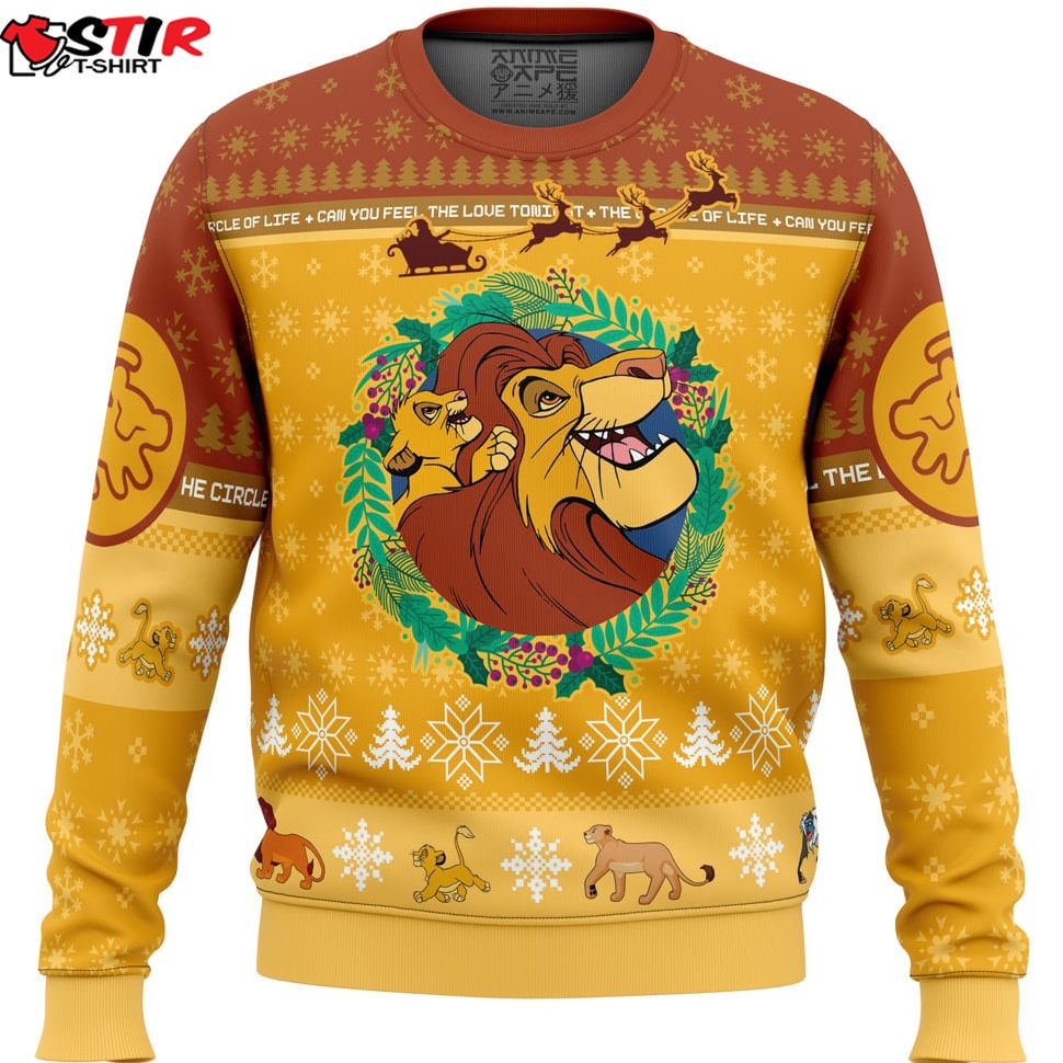Christmas The Lion King Disney Ugly Christmas Sweater Stirtshirt