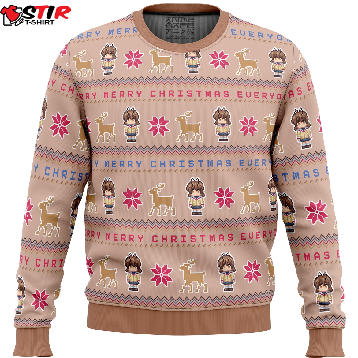 Clannad Merry Mery Christmas Furukawa Nagisa Ugly Christmas Sweater Stirtshirt