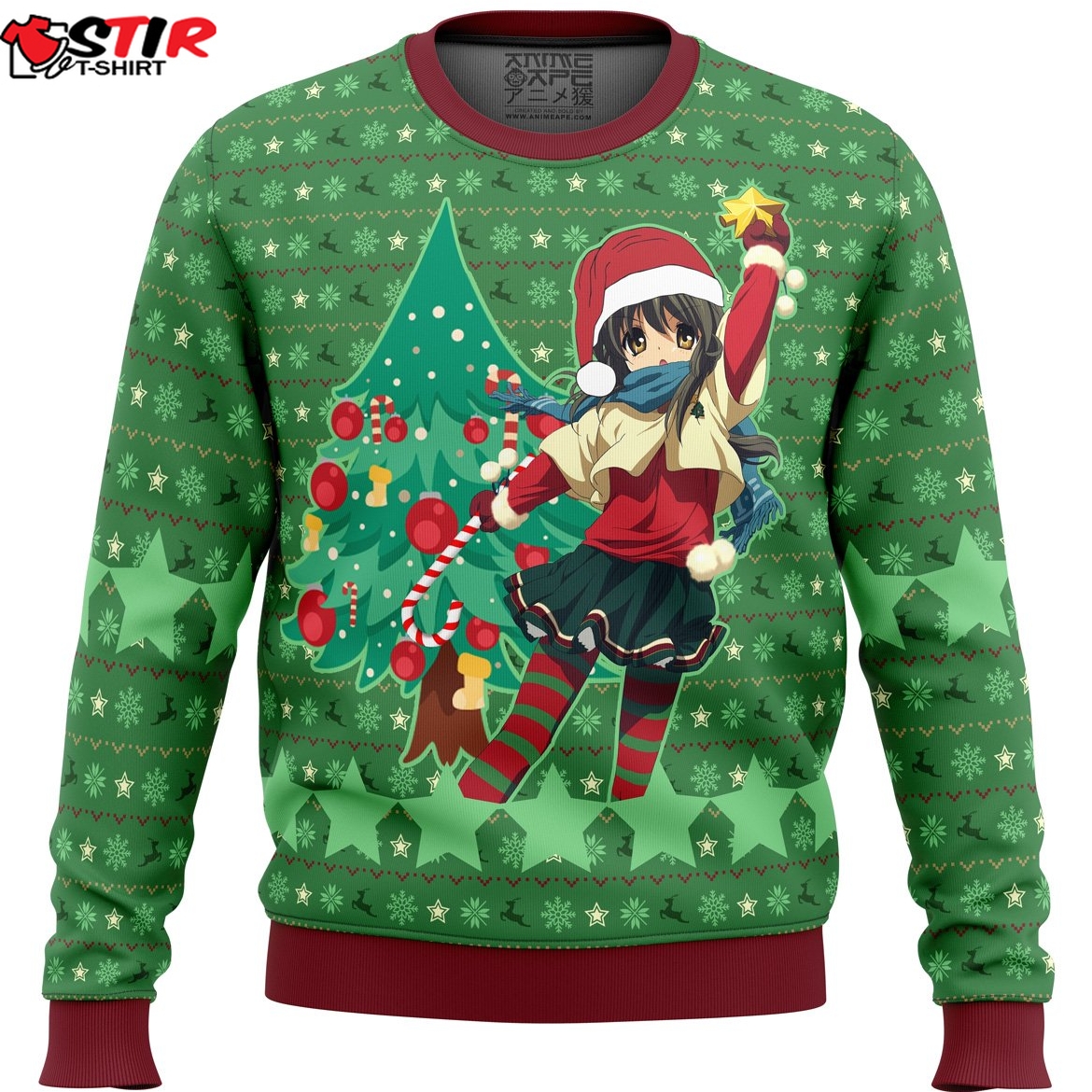 Clannad Wish Upon A Star This Christmas Ugly Christmas Sweater Stirtshirt