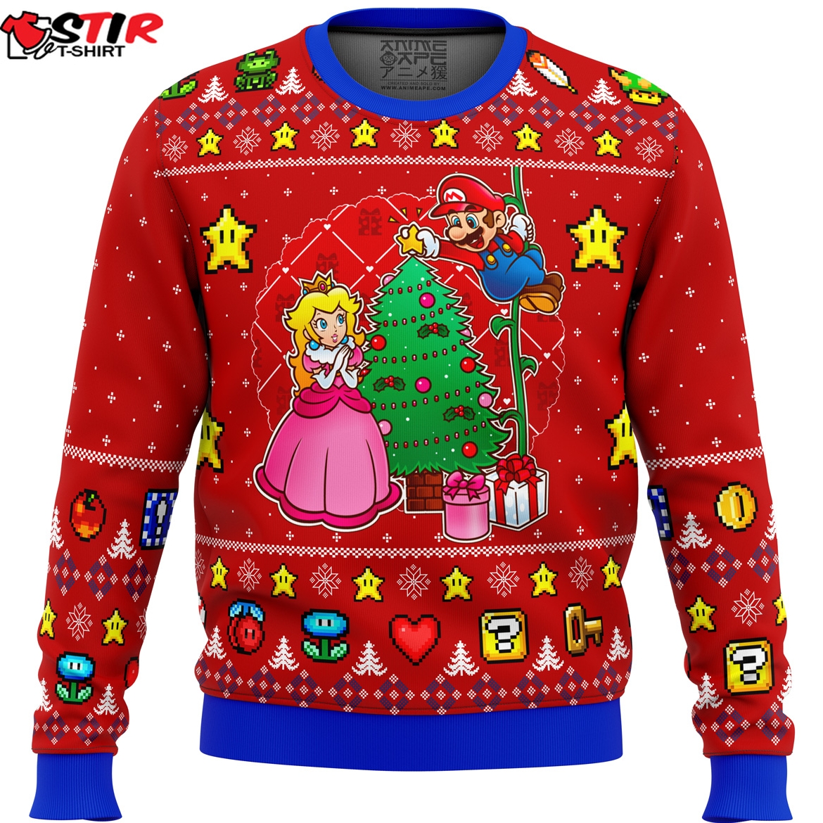 Come And See The Christmas Tree Super Mario Ugly Christmas Sweater Stirtshirt
