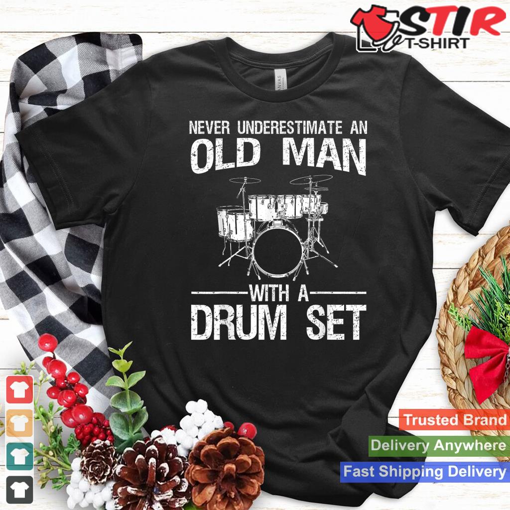 Cool Drummer Art Men Dad Drum Set Player Drum Kit Musician