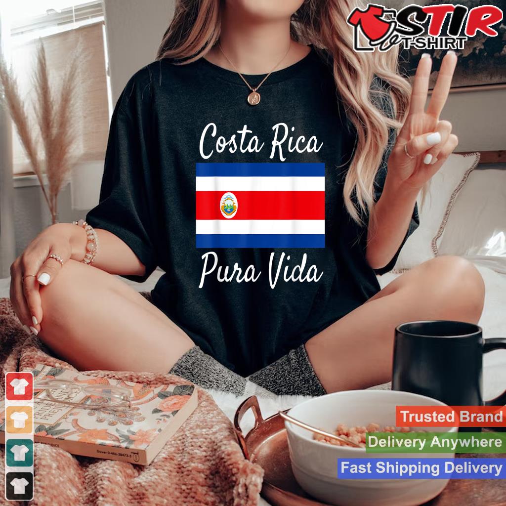 Costa Rica Pura Vida T Shirt! Beautiful National Flag Tee!