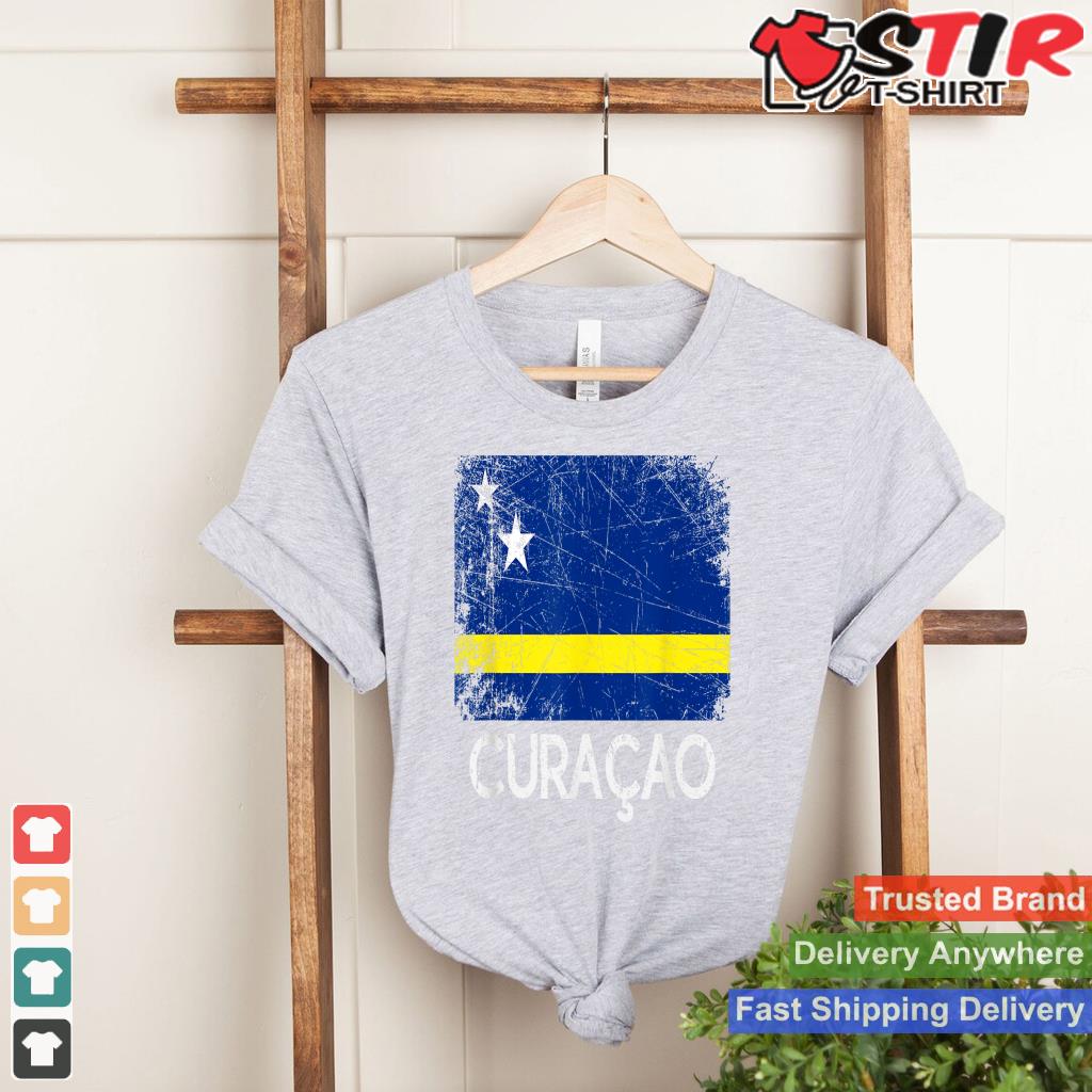 Curacaoan Flag T Shirt  Vintage Made In Curacao Gift