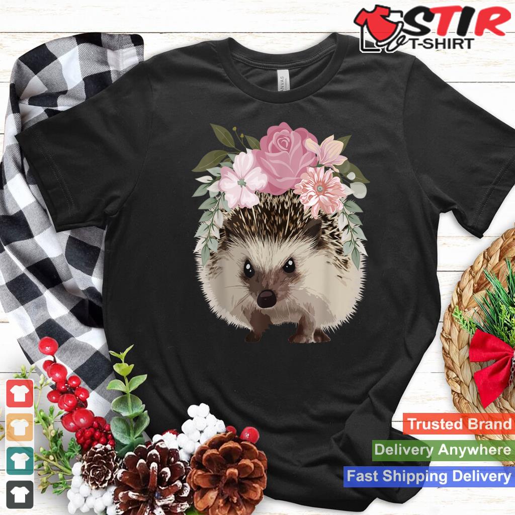 Cute Hedgehog For Women Mom Flower Hedge Hog Lovers Floral
