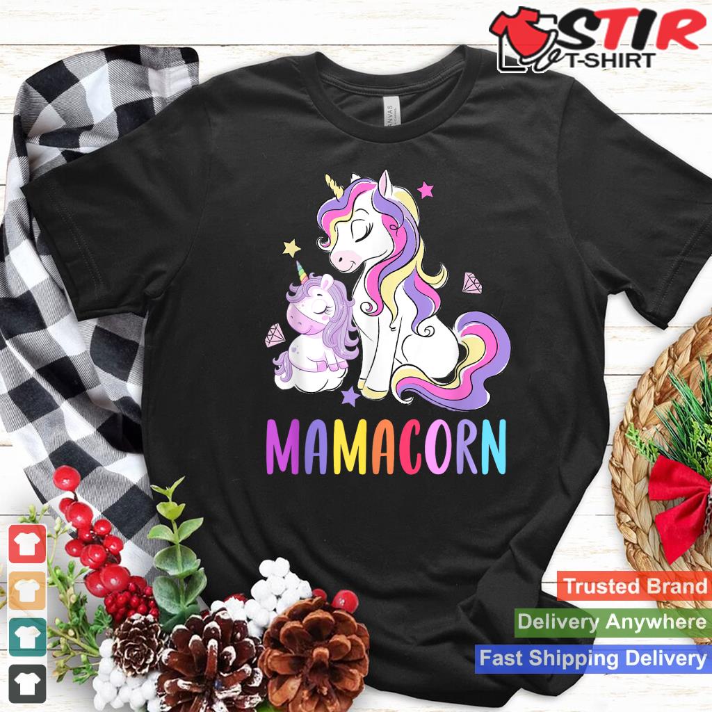 Cute Mamacorn Funny Unicorn Mothers Day 2021 Rainbow Colors