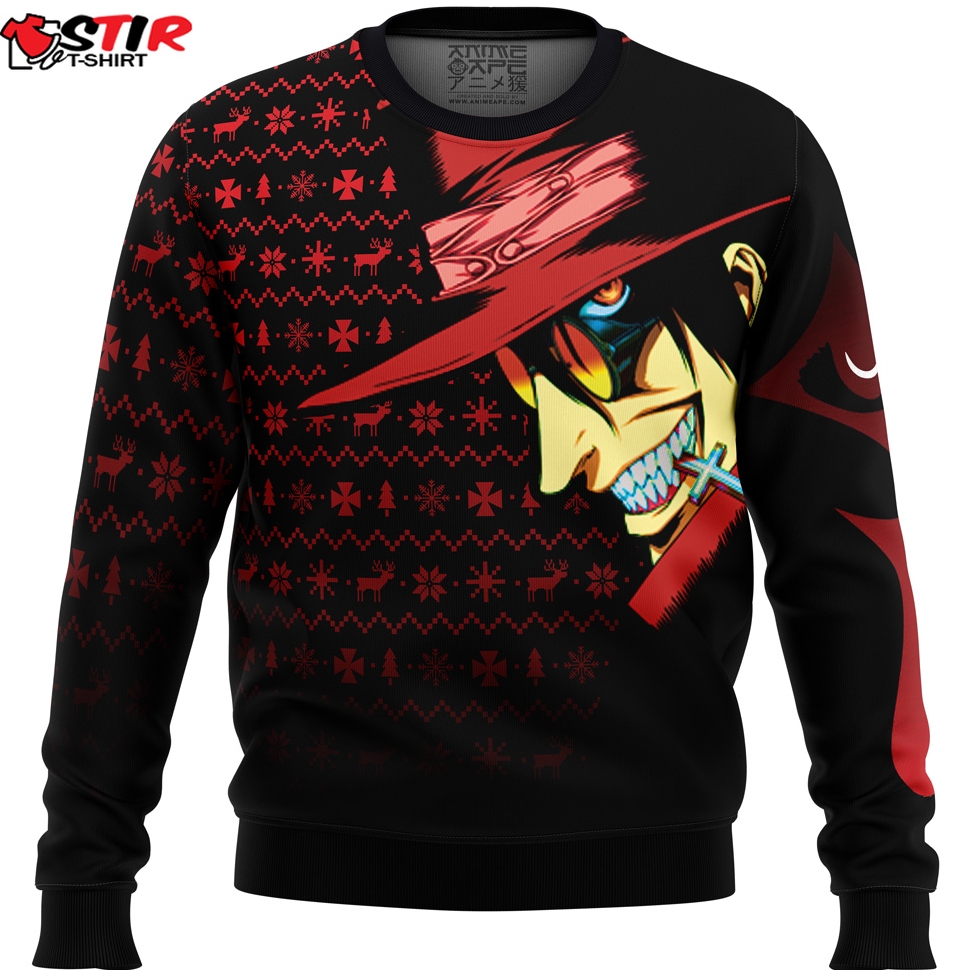 Dark Fanstasy Alucard Hellsing Ugly Christmas Sweater Stirtshirt