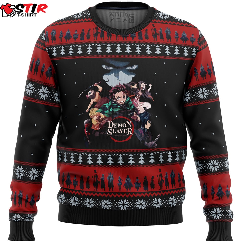 Demon Slayer Poster Ugly Christmas Sweater Stirtshirt