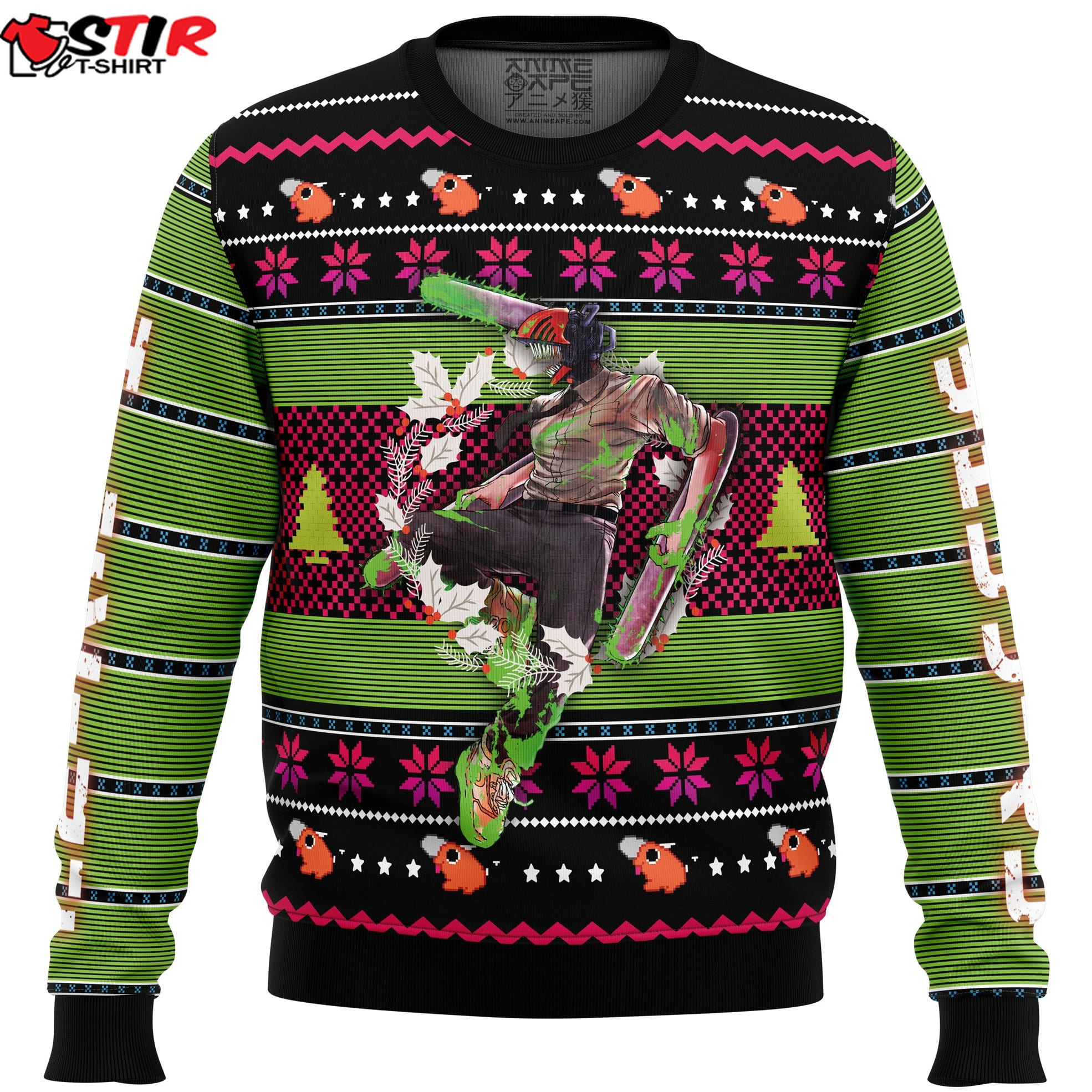 Denji Chainsaw Man Ugly Christmas Sweater Stirtshirt
