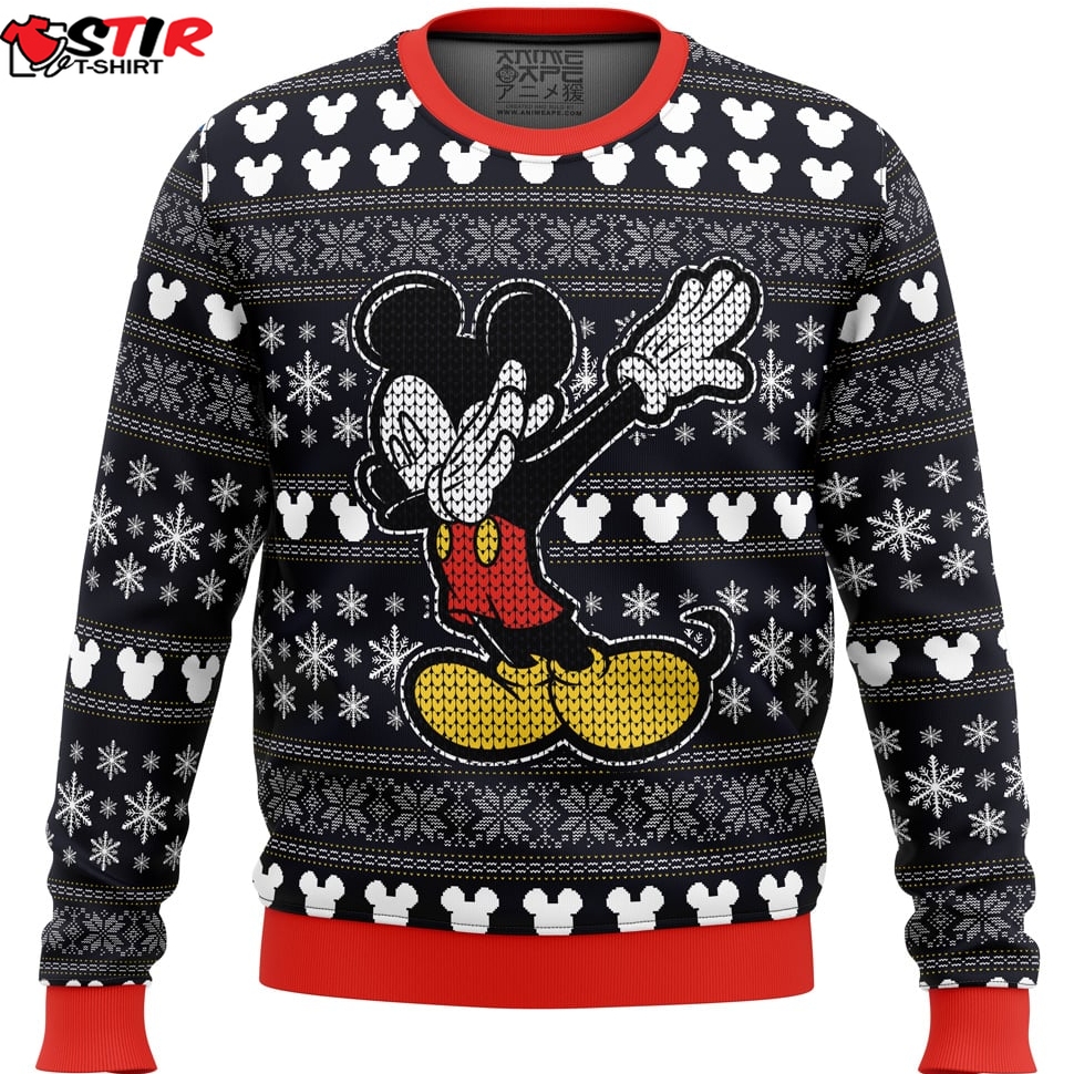 Disney Mickey Dabbing Ugly Christmas Sweater Stirtshirt