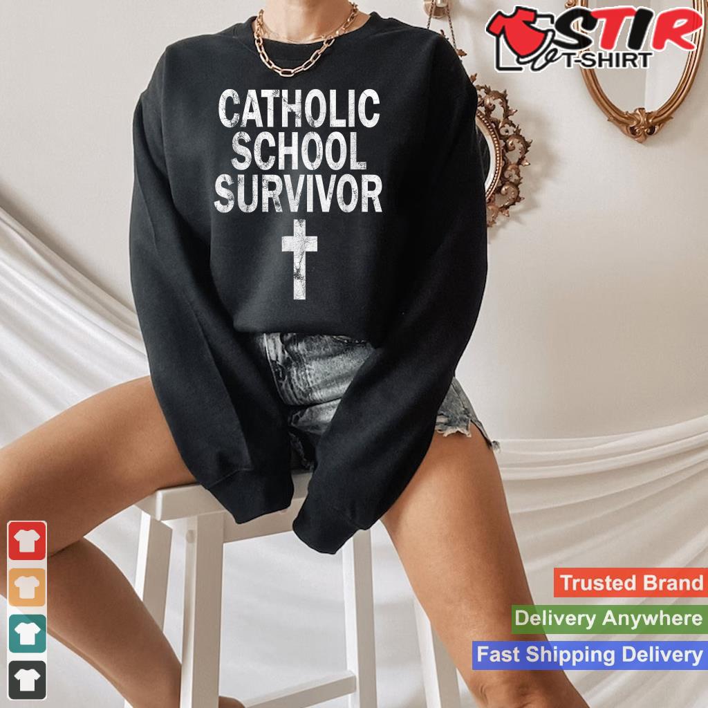 Distressed Catholic School Survivor Funny Humor