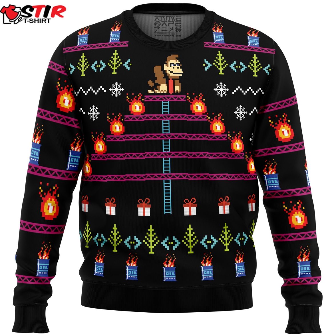 Donkey Kong Ugly Christmas Sweater Stirtshirt