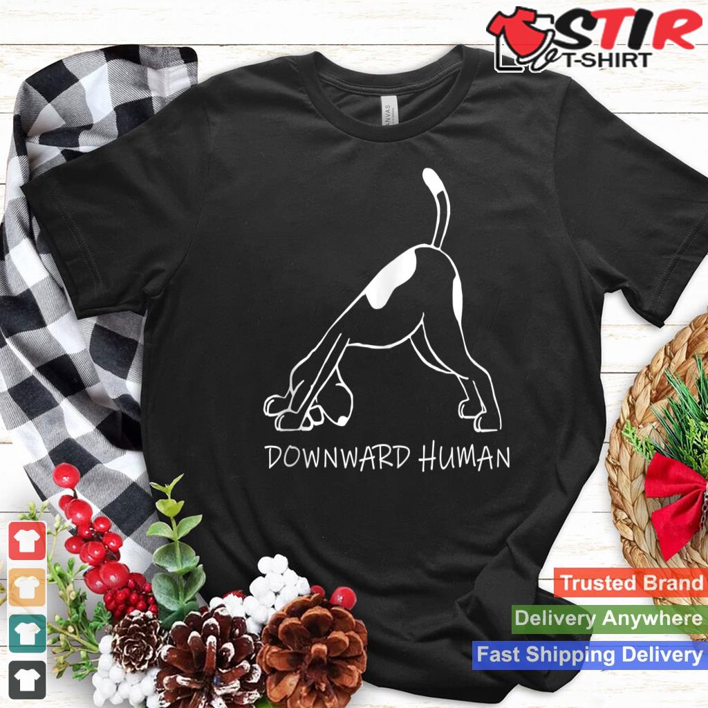 Downward Human Dog Funny Yoga Lover Pet Gift Tank Top_1