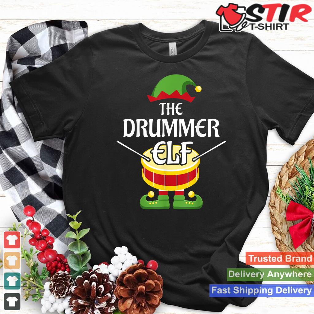 Drummer Elf Family Matching Group Christmas Drum