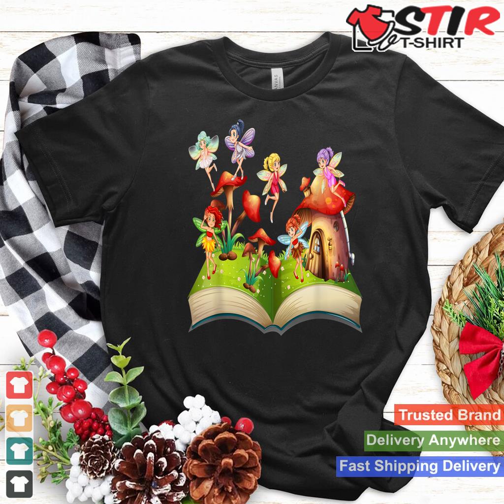 Fairy Tale T Shirt Fairies Squad Mushroom House Story Book_1