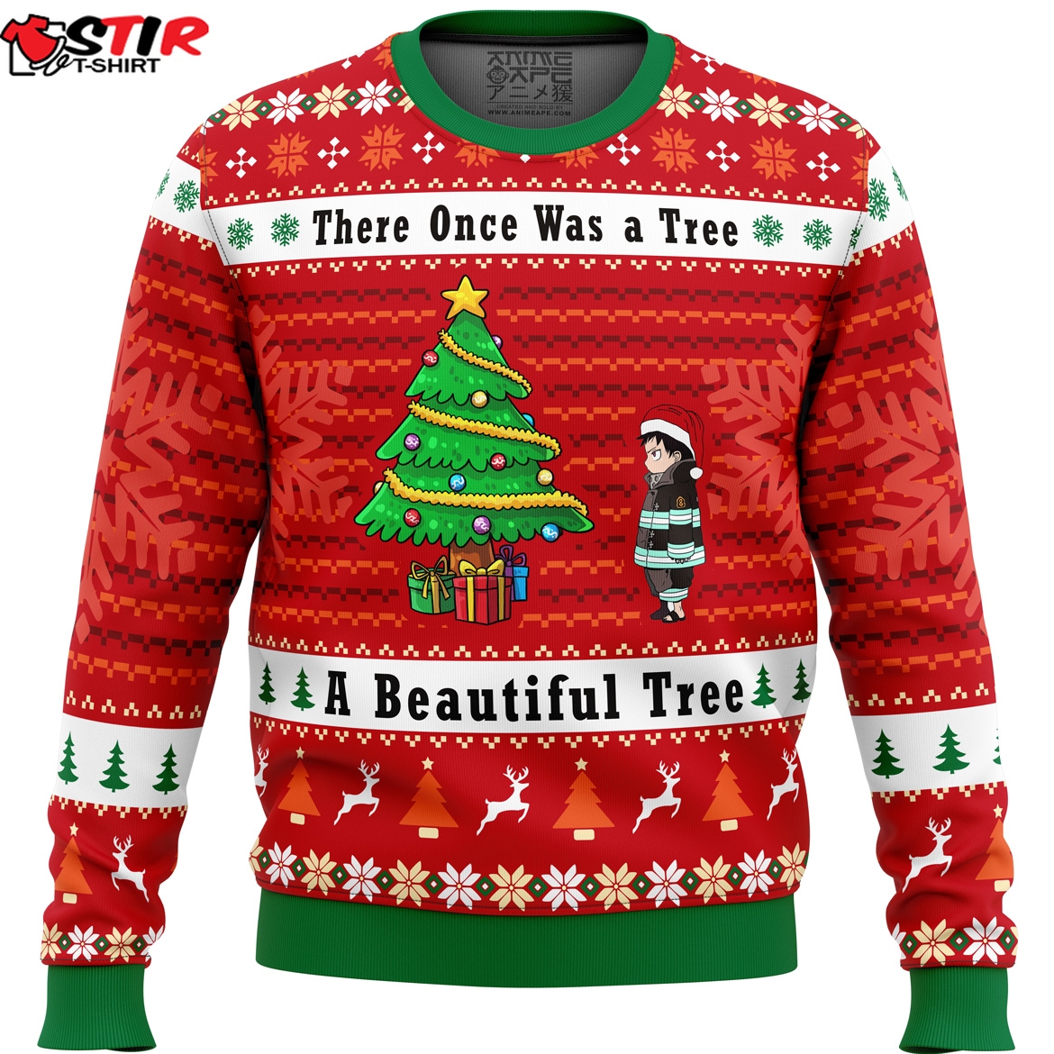 Fire Force A Beautiful Tree Ugly Christmas Sweater Stirtshirt