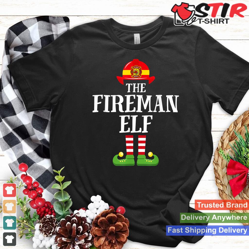 Fireman Elf Family Matching Christmas Group Elf Pajama Gift