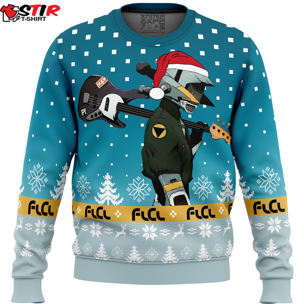 Flcl Canti Saw Christmas Tree Ugly Christmas Sweater Stirtshirt