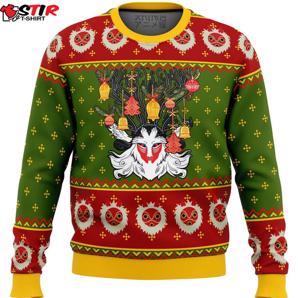 Forest Spirit Princess Mononoke Ugly Christmas Sweater Stirtshirt